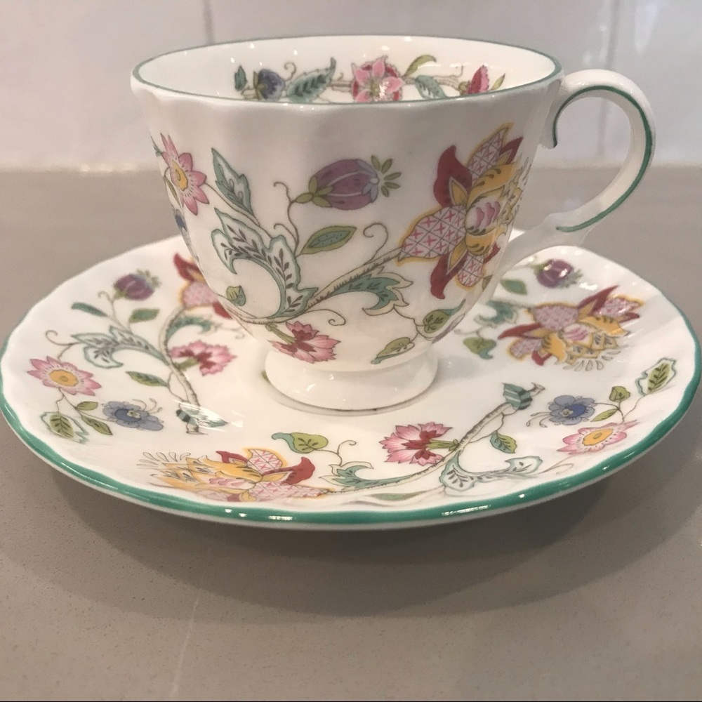 Bundle of 5 Haddon Hall Minton Demitasse Cups & Saucers